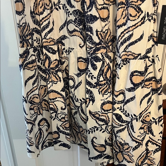 Rachel Zoe Navy and Peach Floral Dress - Picture 2 of 5